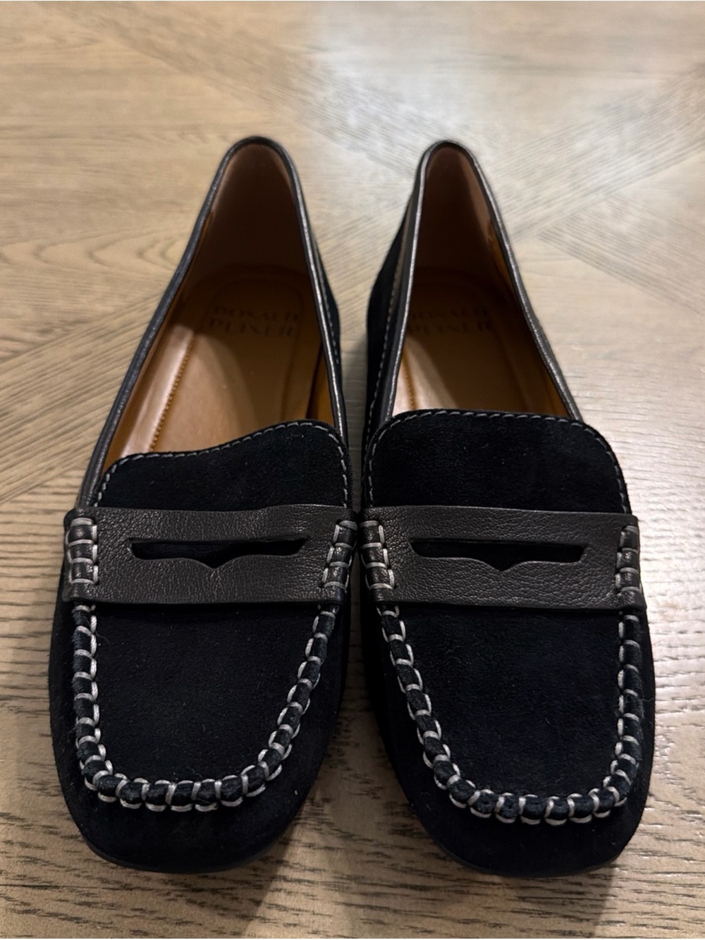 Donald Pliner Binah Black Loafers Womens Size 7.5 - Picture 2 of 5